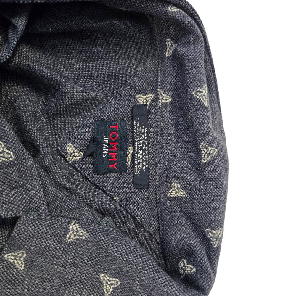 Tommy Jeans Mens Tropical Print Shirt XL Button Down Cotton Blend Shell‎ Buttons - Picture 7 of 7
